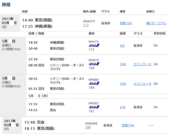 シドニーsfc修行1 修行用にシドニー行プレミアムエコノミーの航空券を発券しました 旅とマイルとコーヒーと